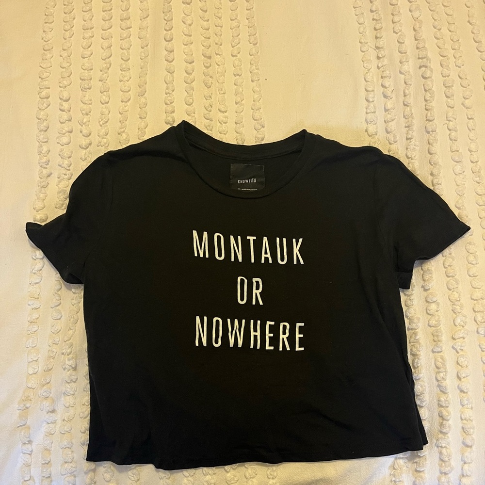 COPY - Montauk or Nowhere cropped tshirt